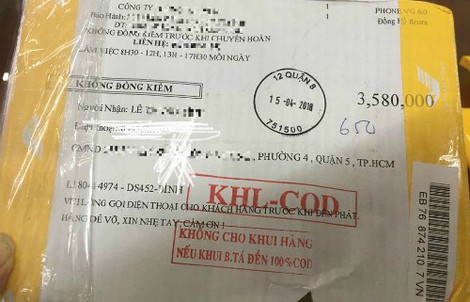 Rộ chiêu lừa trúng phiếu giảm giá, giao hàng hiệu tận nhà