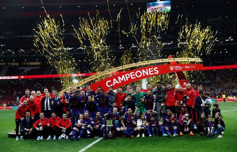 Đại thắng Sevilla 5-0, Barcelona đăng quang Cúp Nhà vua