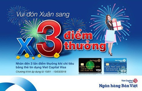 Chi tiêu dịp Tết, được hoàn tiền đến 1,5% tại Viet Capital Bank