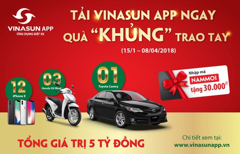 Vinasun dành 5 tỉ đồng tri ân khách hàng