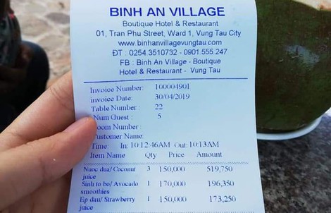 Sự thật resort Bình An ở Vũng Tàu bị tố "chém" 150.000 đồng/trái dừa