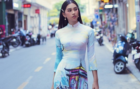 Hoa hậu Tiểu Vy "lên hương" sau 1 năm đăng quang