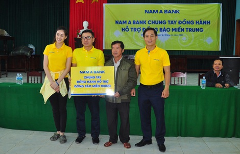 Nam A Bank chung tay hướng về miền Trung thân yêu