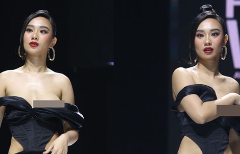 Người đẹp lộ ngực trên sàn catwalk nói gì?