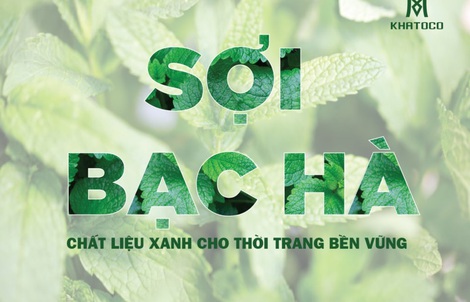 Thời trang KHATOCO ra mắt dòng sản phẩm mới chất liệu xanh – áo sơ mi sợi bạc hà