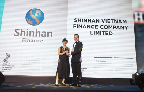 Shinhan Finance là một trong những Nơi làm việc tốt nhất châu Á năm 2020