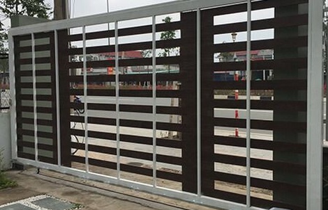 Mẫu cửa cổng sắt lùa đẹp, phổ biến hiện nay