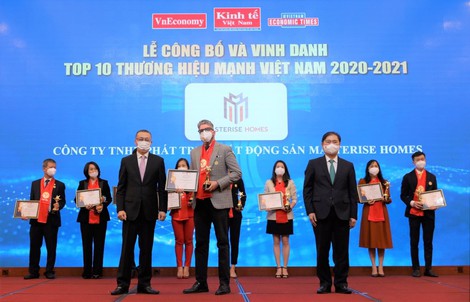Masterise Homes được vinh danh Top 10 Thương hiệu mạnh Việt Nam 2021