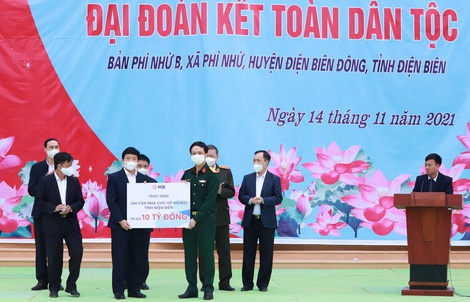MB hỗ trợ kinh phí xây dựng 200 căn nhà cho người nghèo tại Điện Biên