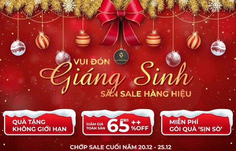 "Săn" quà Giáng Sinh trên Vua Hàng Hiệu với chương trình siêu giảm giá