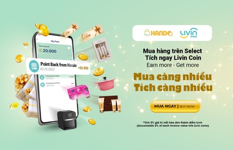 Ứng dụng Livin PMH: Chương trình “Tích điểm thưởng tại Phú Mỹ Hưng - Livin Coin”