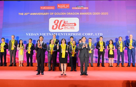 Vedan Việt Nam nhận giải thưởng Rồng Vàng 2020, ghi nhận nỗ lực 30 năm phát triển vì Việt Nam