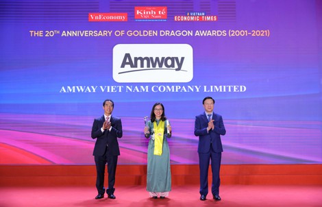 Amway Việt Nam vinh dự nhận Giải thưởng Rồng Vàng 2021