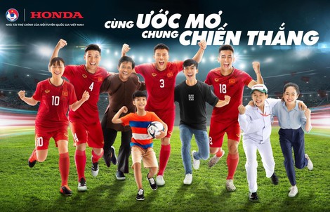 Honda Việt Nam tiếp tục đồng hành cùng Đội tuyển Quốc gia Việt Nam chinh phục những thử thách mới