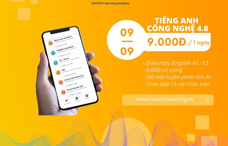 Ra mắt sản phẩm tiếng anh sử dụng công nghệ trí tuệ nhân tạo