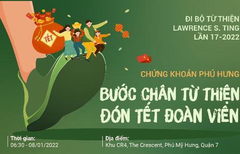 Chương trình Đi bộ Từ thiện Lawrence S. Ting lần thứ 17-2022: Chứng khoán Phú Hưng lan tỏa Bước chân từ thiện - Đón Tết đoàn viên