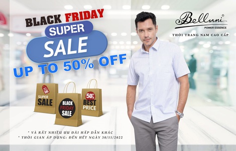 Black friday – Thời trang nam cao cấp Belluni sale khủng