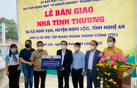 Tập đoàn TTC hỗ trợ xây dựng 50 nhà tình thương tại các tỉnh miền Trung