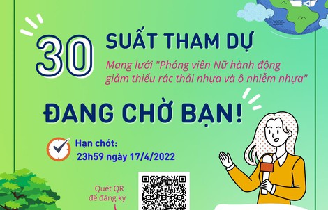 30 phóng viên nữ tại Hà Nội có cơ hội tham gia dự án quốc tế về môi trường