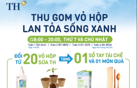 Tuần lễ Ngày Trái đất, mang vỏ hộp sữa đi đổi quà