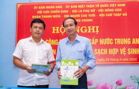 Hội nghị vận động sử dụng nước sạch tại xã Trung Chánh