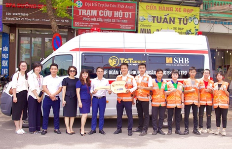 T&T Group và SHB tặng xe cứu thương cho Đội hỗ trợ sơ cứu FAS Angel Hà Nội