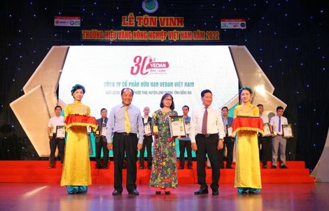 Vedan Việt Nam tiếp tục được vinh danh"Thương hiệu vàng nông nghiệp Việt Nam"