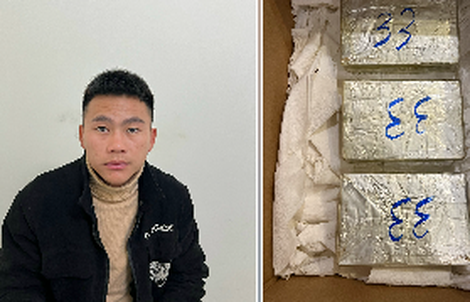 Bắt "ông trùm" cùng 6 bánh heroin trong phòng trọ