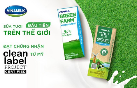 Sữa tươi Vinamilk tiên phong đạt chuẩn của Clean Label Project từ Mỹ