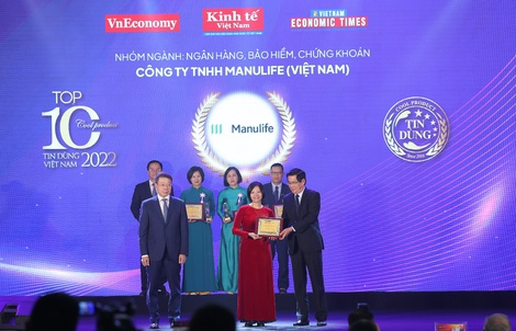 Bảo hiểm sức khỏe của Manulife được vinh danh tại giải thưởng ‘Tin dùng Việt Nam 2022’