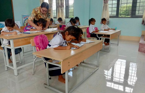 Vietlott xây trường cho học sinh dân tộc Ba Na