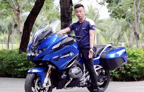 Chân dung thầy dạy lái mô tô của người mẫu Ngọc Trinh