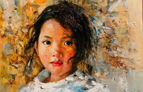 Những đôi mắt vùng cao gây ám ảnh của họa sĩ Bùi Văn Tuất