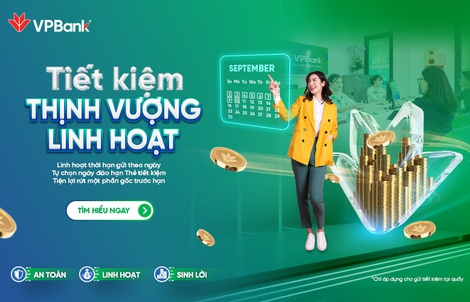 Linh hoạt tiền gửi với kỳ hạn theo ngày cùng Tiết kiệm Thịnh Vượng của VPBank