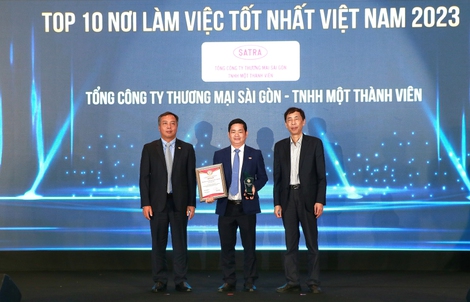 SATRA vinh dự nhận hai giải thưởng lớn: Top 500 Nhà tuyển dụng hàng đầu và Top 10 Nơi làm việc tốt nhất Việt Nam