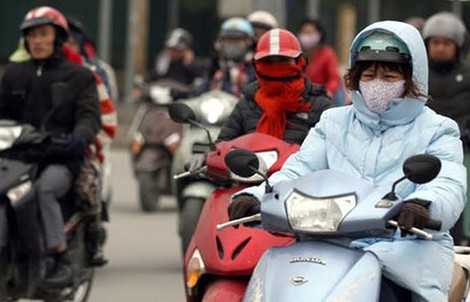 Không khí lạnh tràn về, miền Bắc chìm trong giá rét