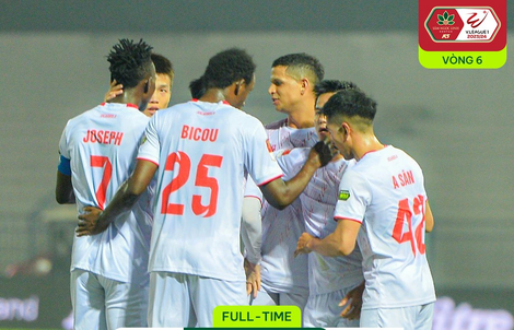 Thắng ngược Khánh Hòa, Hải Phòng FC chen chân vào tốp 4