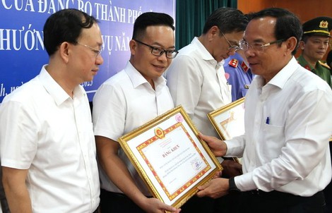 Bí thư Nguyễn Văn Nên dự hội nghị tổng kết công tác nội chính của Đảng bộ TP HCM năm 2023