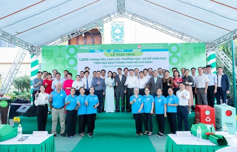 Coca-Cola Việt Nam thúc đẩy phân loại rác tại trường học ở TP HCM