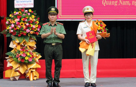 Công bố quyết định của Bộ trưởng Bộ Công an về nhân sự ở Quảng Nam