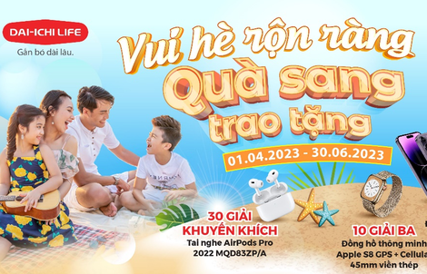 Dai-ichi Life Việt Nam triển khai chương trình “Vui hè rộn ràng, Quà sang trao tặng”