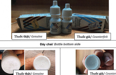 Xác minh thuốc nhỏ mắt, ung thư nghi bị làm giả