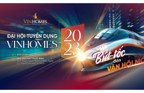 Đại hội tuyển dụng Vinhomes 2023: Hàng chục ngàn cơ hội việc làm trong lĩnh vực BĐS