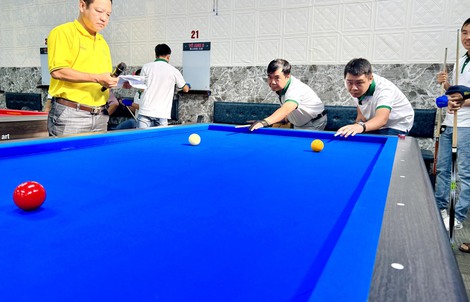 Hơn 100 cơ thủ tranh tài tại Giải Billiards Báo chí ĐBSCL lần thứ 15