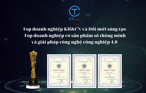 CT Group được vinh danh Top doanh nghiệp Khoa học và Công nghệ tiêu biểu đổi mới sáng tạo