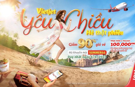 Siêu ưu đãi ngày đôi 6-6, vé bay giảm đến 90%