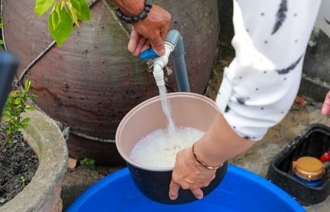 Người dân thôn Thâm Khê có nước sạch