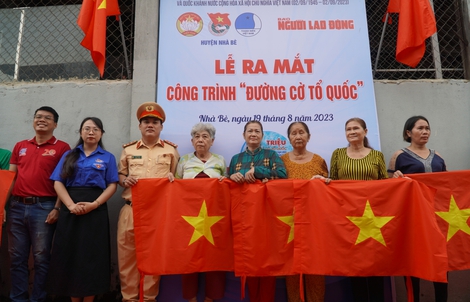 Khánh thành Đường cờ Tổ quốc tại huyện Nhà Bè