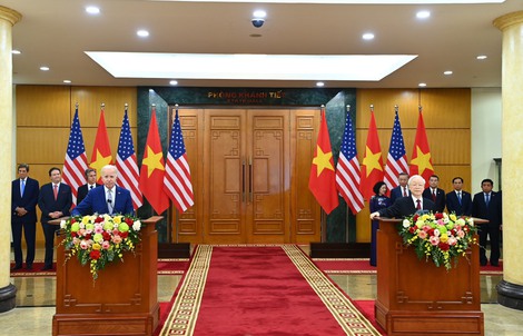 Tổng Bí thư Nguyễn Phú Trọng và Tổng thống Joe Biden nói về việc nâng tầm quan hệ Việt-Mỹ