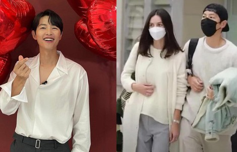 Tài tử Song Joong-ki hớn hở kể về vợ con